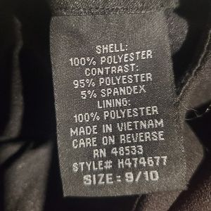 A black floral dress